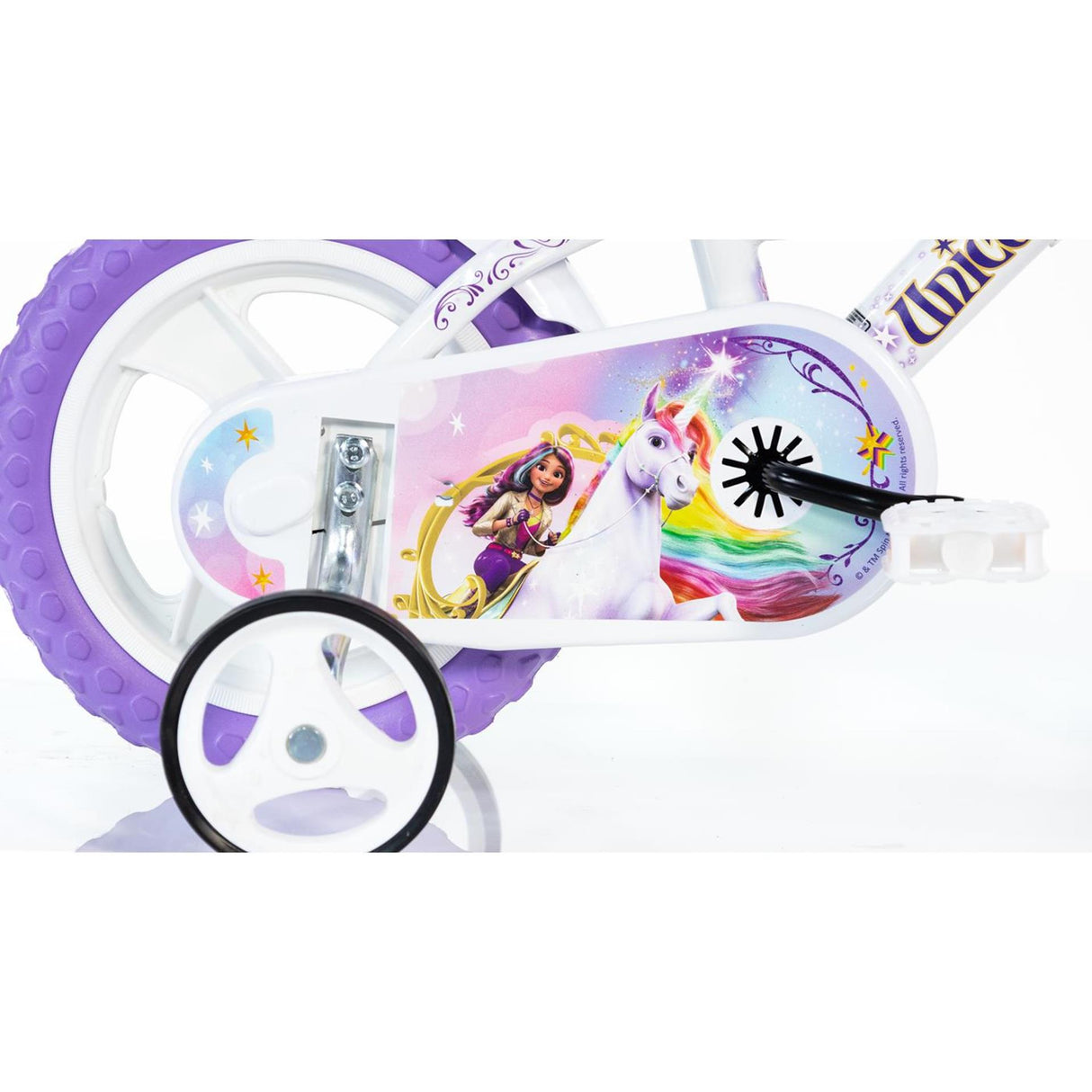 Dino bikes dino kinderfiets unicorn academy 12 inch