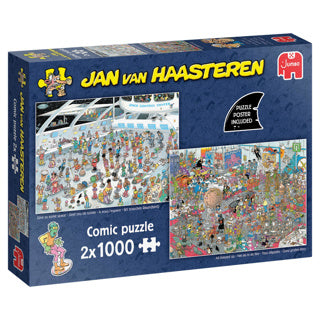 Jan van haasteren puzzel ruimte en film (2x1000)