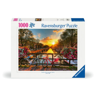 Ravensburger puzzel fietsen in amsterdam 1000 stukjes