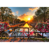 Ravensburger puzzel fietsen in amsterdam 1000 stukjes