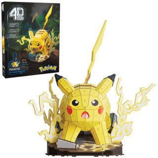 4d build , pokémon pikachu, 3d-modelset, pokémon-verzamelobjecten, kanto-starterverzameling, bureaudecoratie, bouwspeelgoed, 3d-puzzels, 201 stukjes