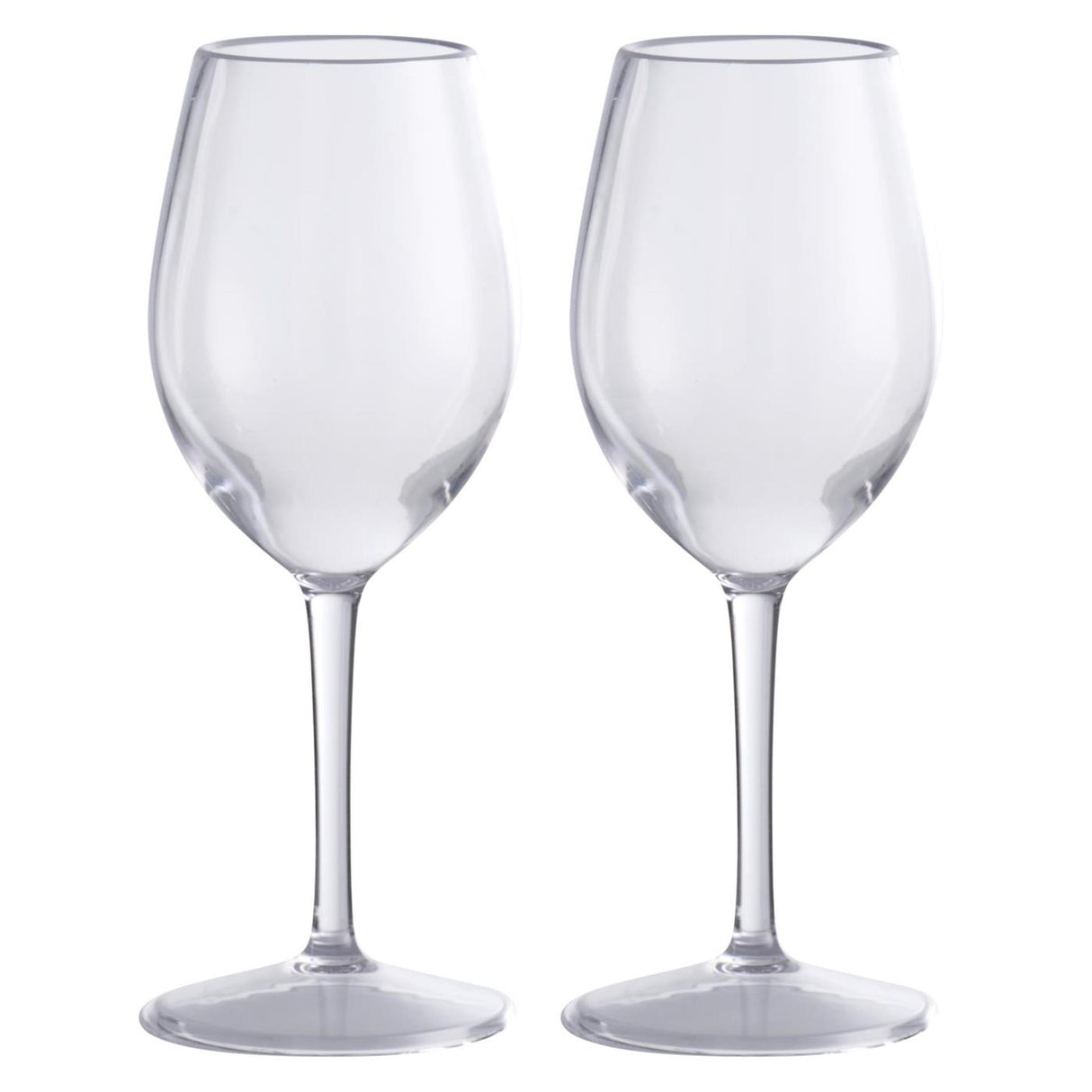 Wijnglazenset kunststof 2-delig 330ml