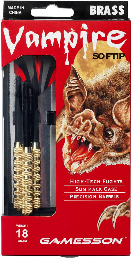 Bex sunsport dartpijlen set vampire – recreatieve dartpijlen – soft tip - complete set voor thuisgebruik – precisiespel – vanaf 8 jaar - 18 gram
