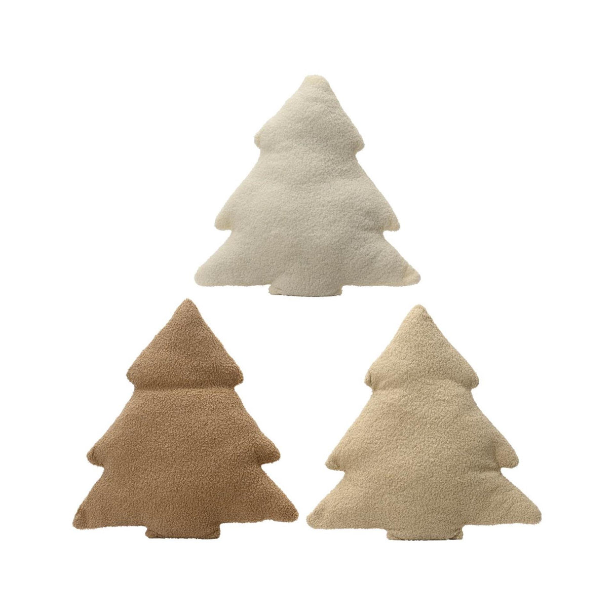 Decoris kussen kerstboom teddy 45x45cm 3 assorti