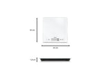 Soehnle keukenweegschaal page comfort 400 - digitaal - extra groot weegvlak - 1 gram nauwkeurig - tot 10 kg - wit