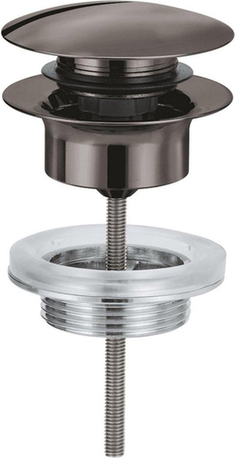 Grohe afvoergarnituur push open hard graphite