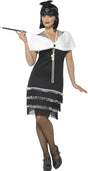 Smiffys jaren 20 flapper jurk zwart - maat m