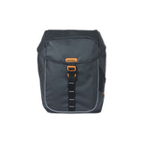 Basil Miles Tarpaulin - Dubbele fietstas, waterdicht, 34L, zwart oranje