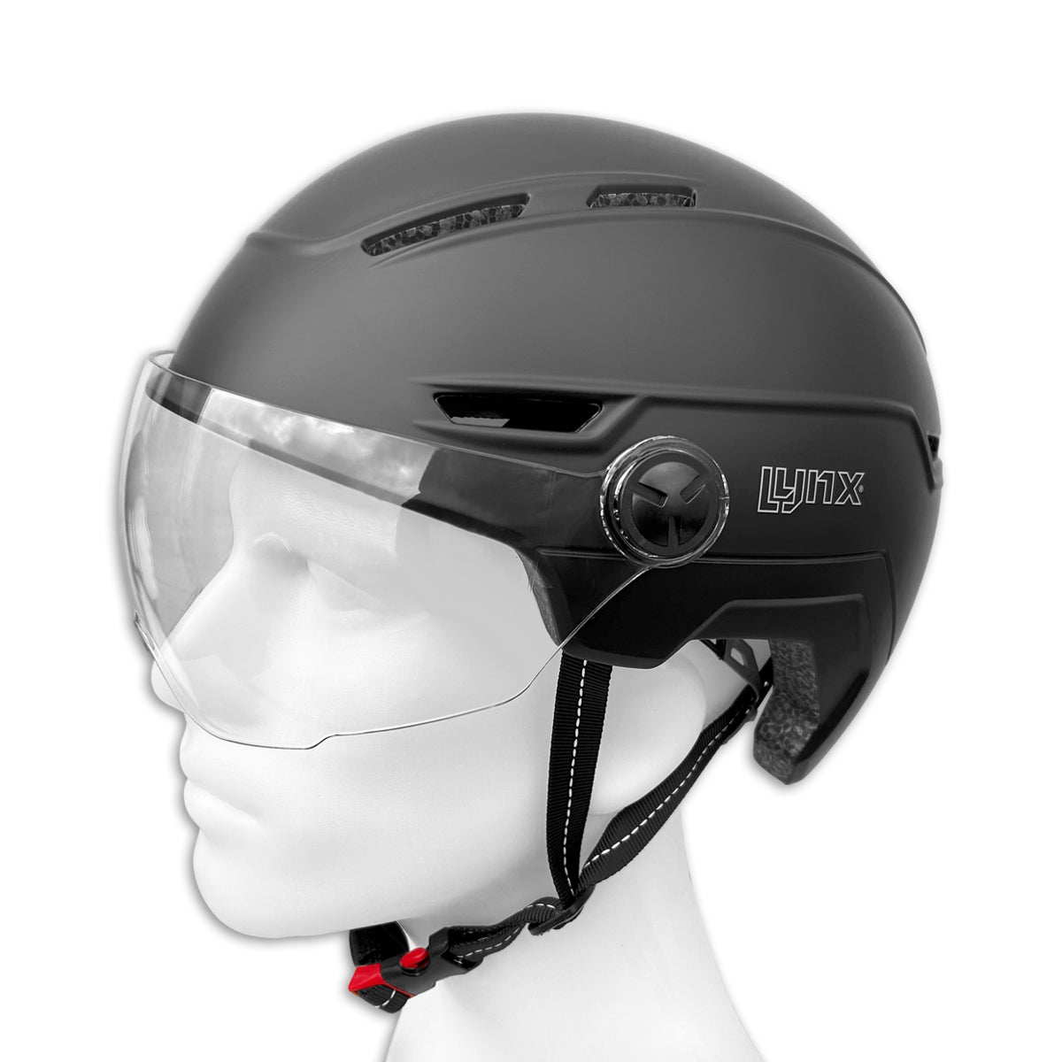 fietsHelm VisGoud Pro zwart maat 58-61 cm (L XL)