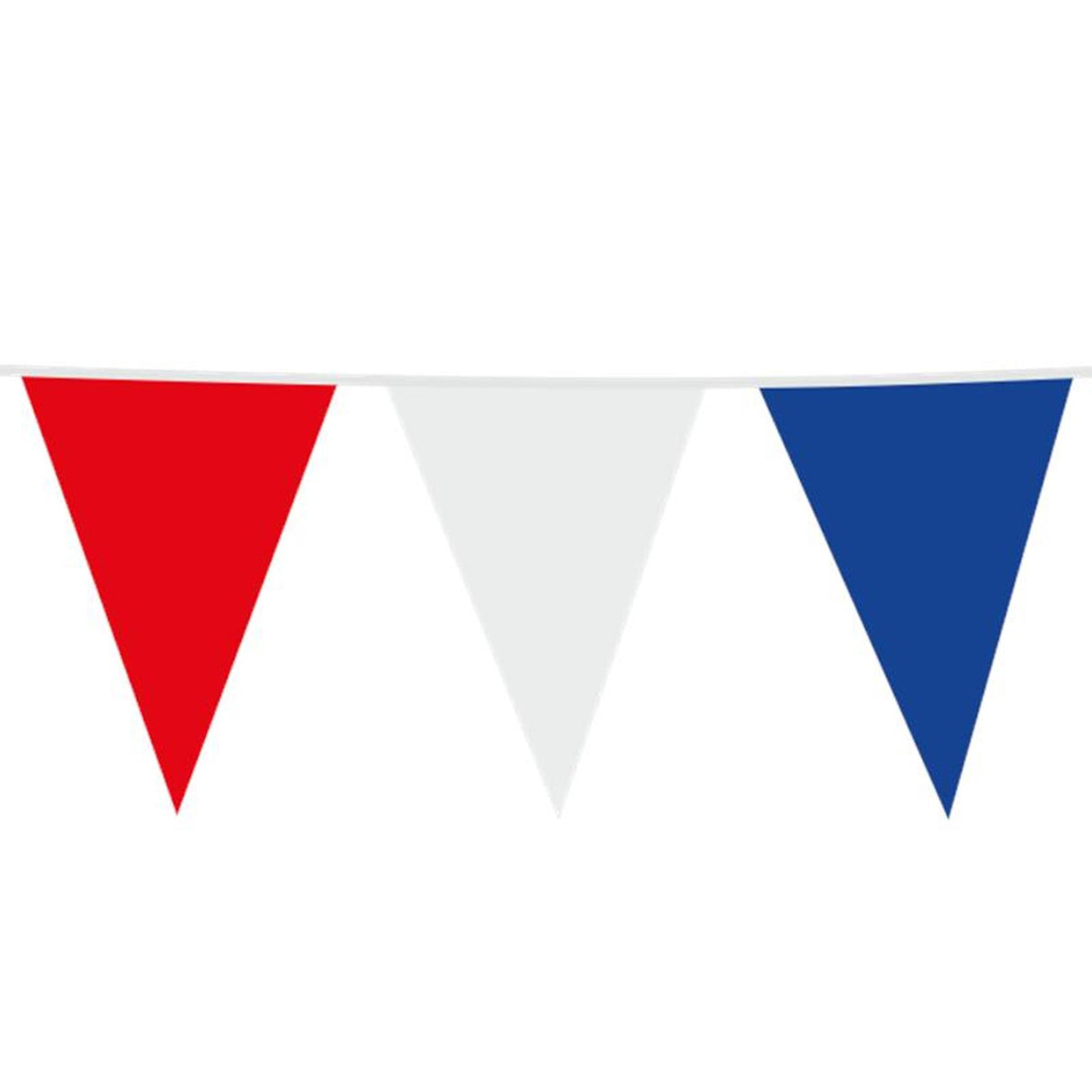 Globos reuzevlaggenlijn rood-wit-blauw 10m
