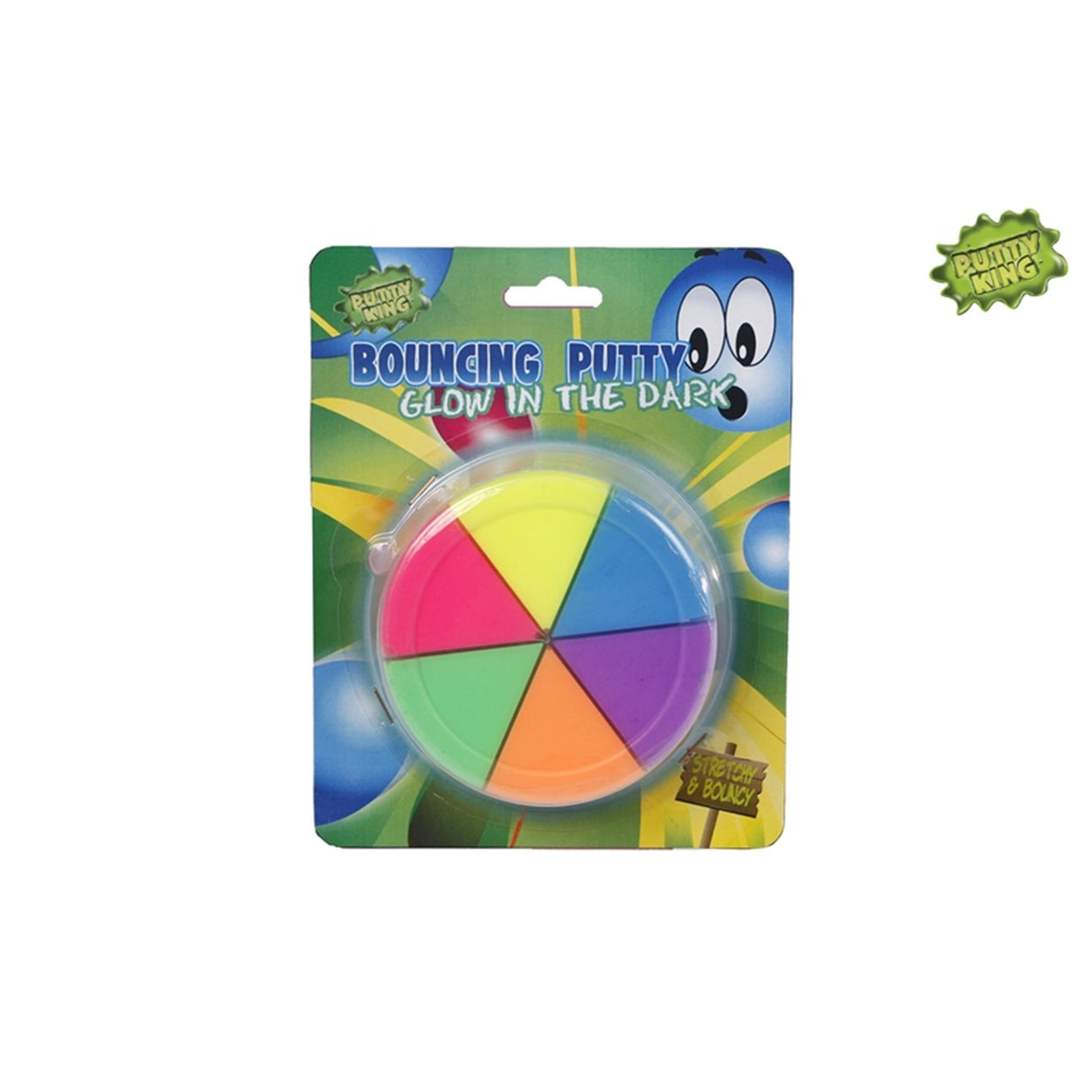 Ty bouncing put 6 kleur glow in the dark
