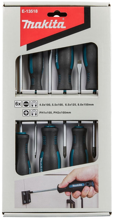 Makita e-13518 schroevendraaierset 6-delig ph sl