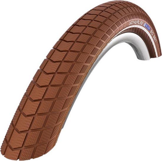 Schwalbe Buitenband: Schwalbe Ben (K-guard) Kleur: Bruin met reflectie Maat: 28x2.00 ETRTO 50-622