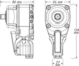 Hazet schlagschrauber 9012ptt impact screwdriver 1 2 twin turbo 550nm