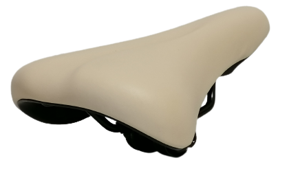 Hzb zadel comfort kinderfiets 20 24 inch creme met zadelstrop