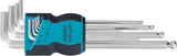 Hazet winkelstiftschlüsselsatz set of l-handle tools bal