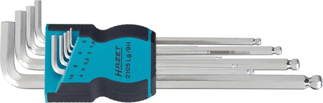 Hazet winkelstiftschlüsselsatz set of l-handle tools bal