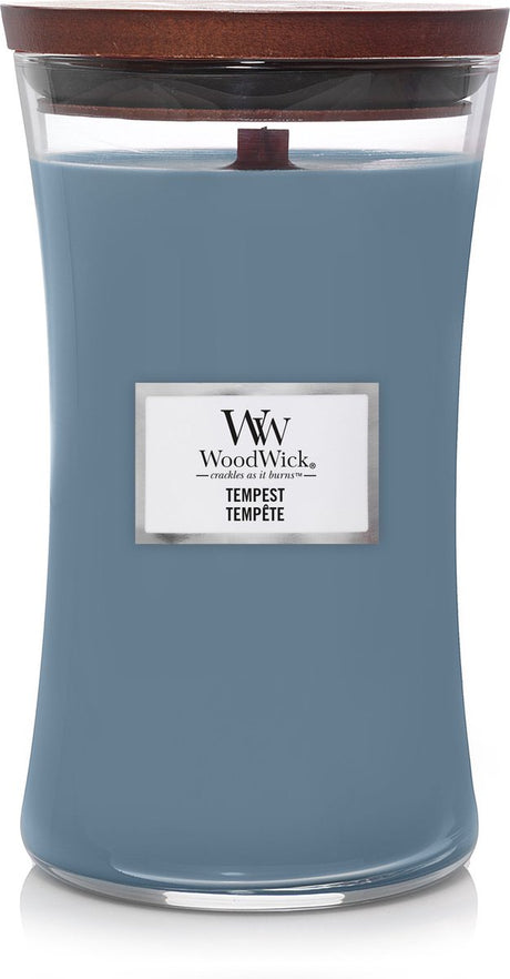 Woodwick hourglass large geurkaars - tempest - 130 branduren
