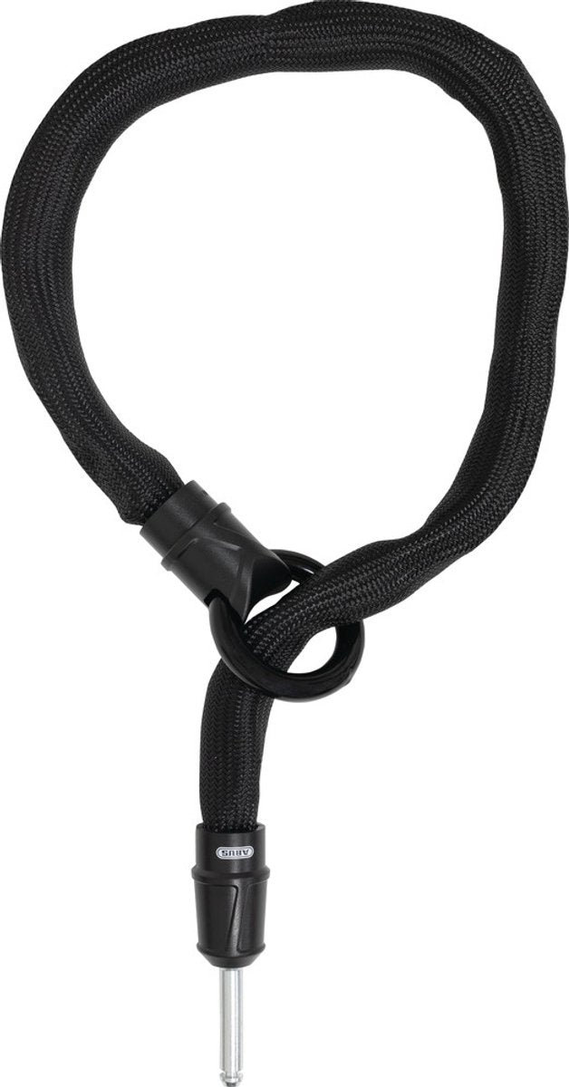 Abus fietsslot insteekketting - adaptor chain ivytex 6ks - - zwart - 100 cm - geschikt voor elektrische fietsen - stadsfietsen