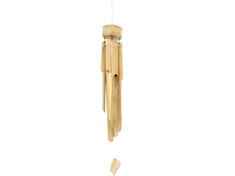 Hbx natural living windgong drijfhout ø15xh23cm