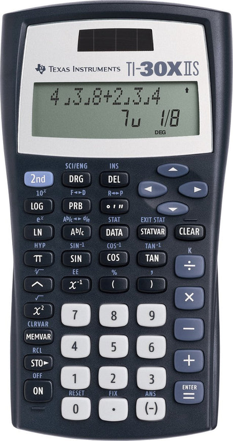 Texas instruments ti 30 x ii s zakrekenmachine zwart werkt op batterijen, werkt op zonne-energie (b x h x d) 172 x 31 x