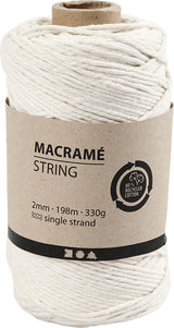 Creativ company macrame koord off-white, 198m