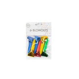 Globos roltongen metallic zakje a 6 stuks