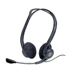 Pc headset logitech 960 zwart stereo binaural