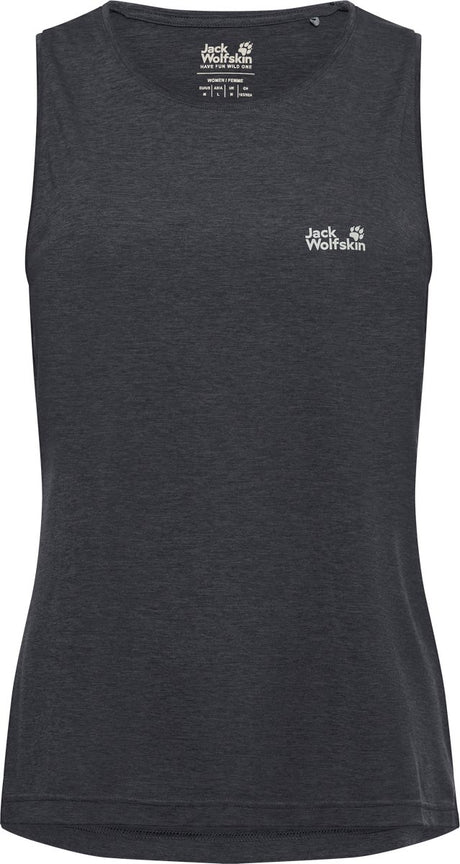Jack wolfskin wildtrail tank top w dames outdoorshirt-phantom
