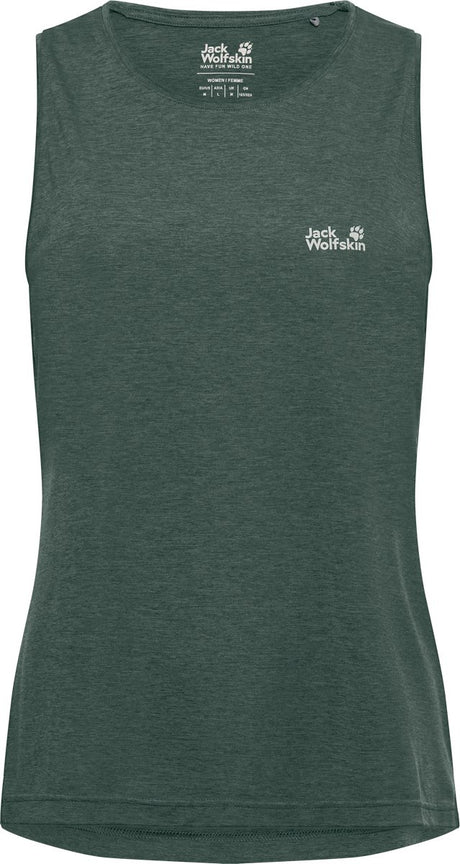 Jack wolfskin wildtrail tank top w dames outdoorshirt-sago palm