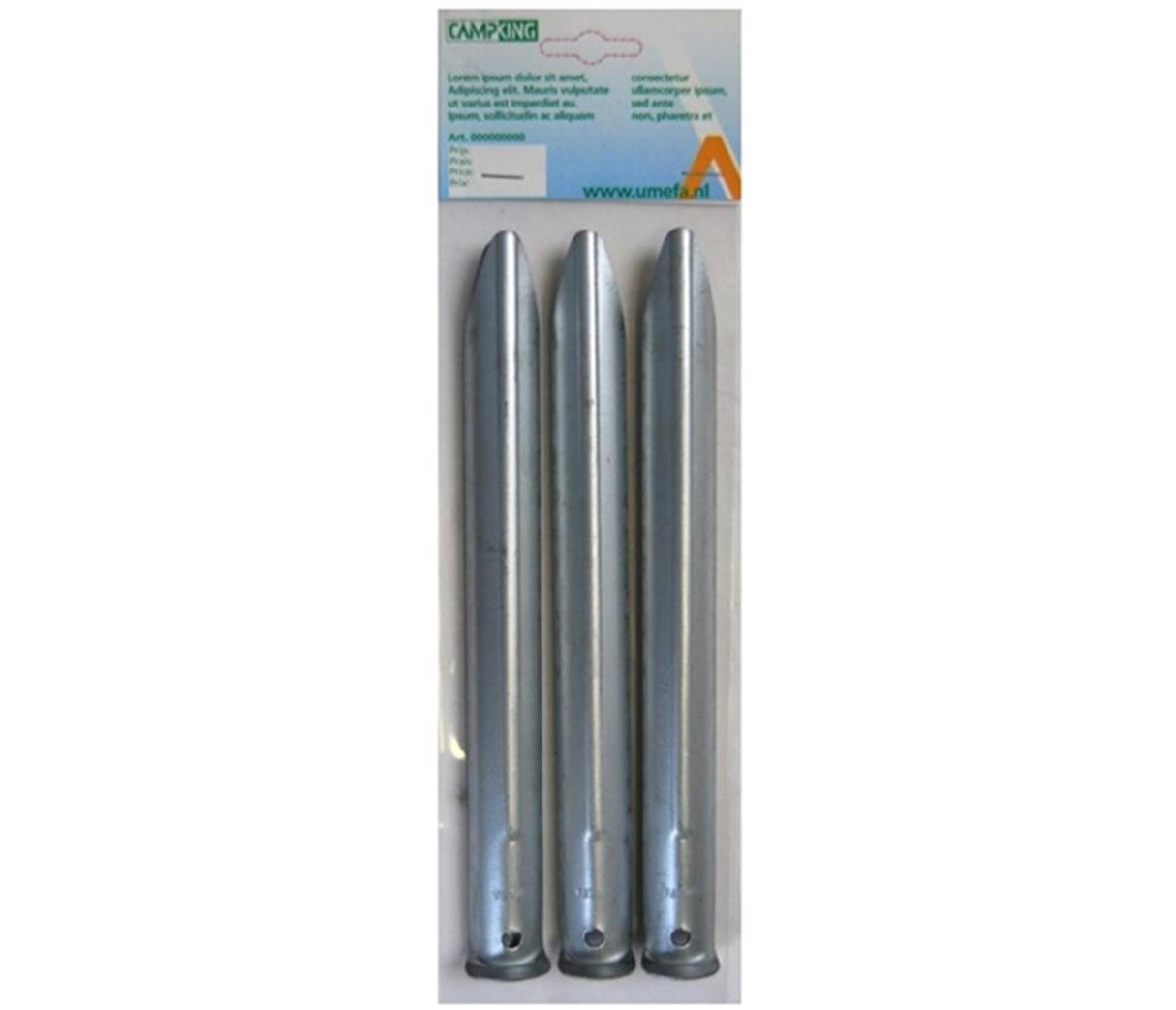 Campking umefa tentharing halfrond 30 cm 10 stuks