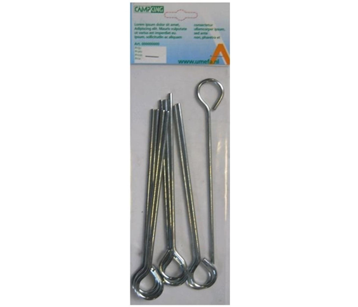 Campking umefa grondpen gesloten 24 cm 10st