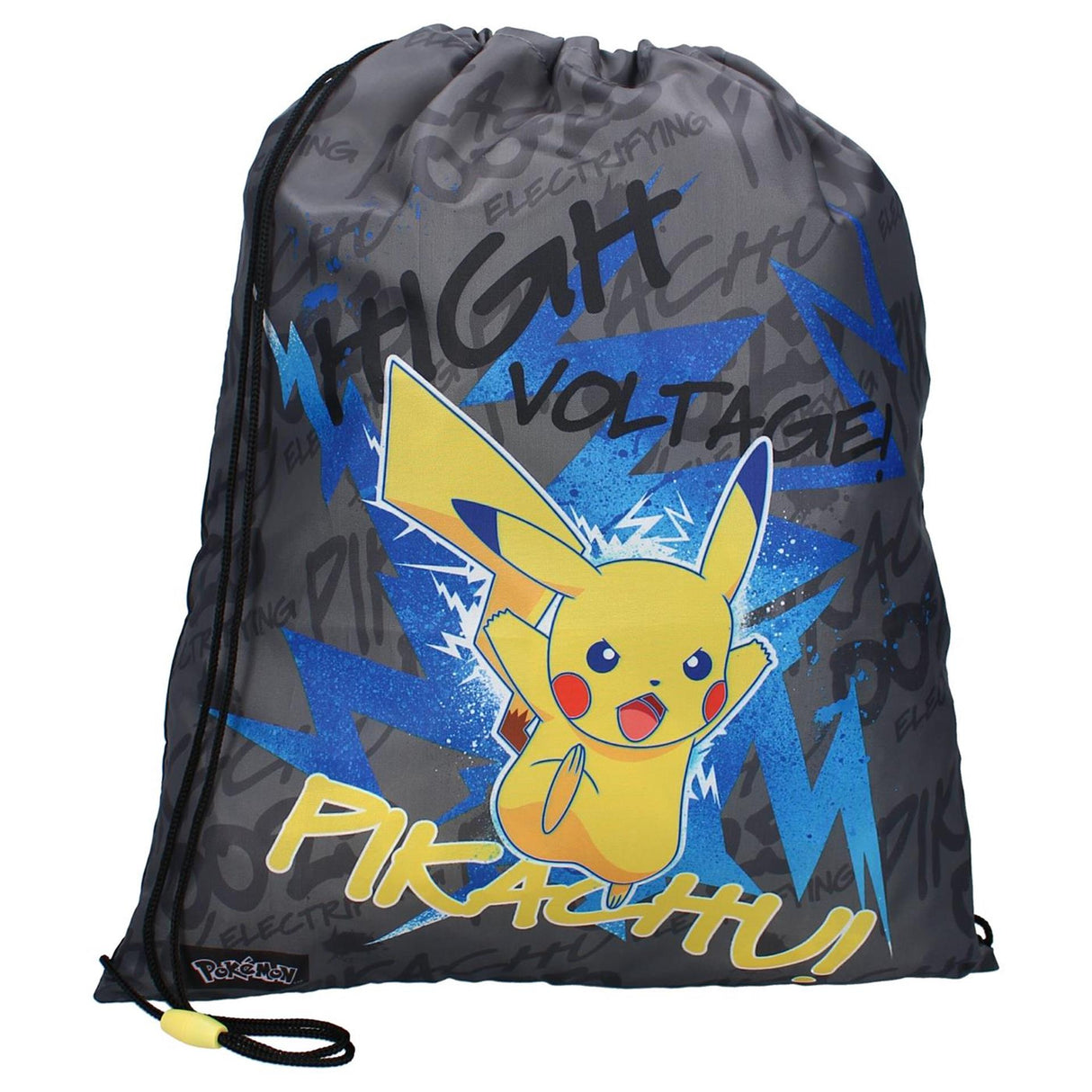 Vadobag gymtas pokémon pikachu 44x36x1cm zwart