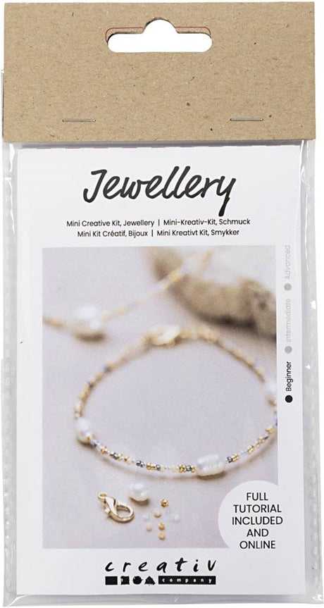 Creativ company mini hobbyset sieraden armband en ketting met sluiting