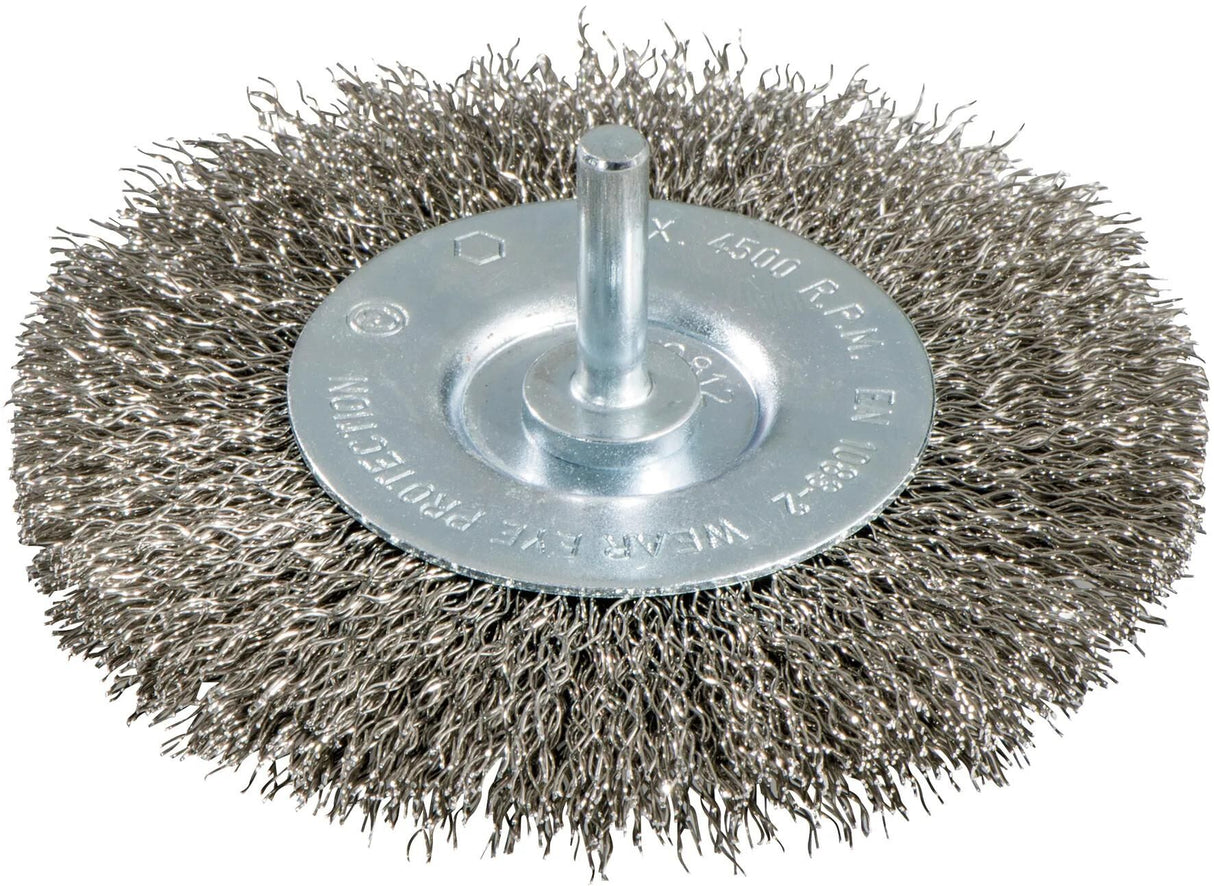 Metabo ronde staaldraadborstel round brush with 6mm shaf d=75mm steel