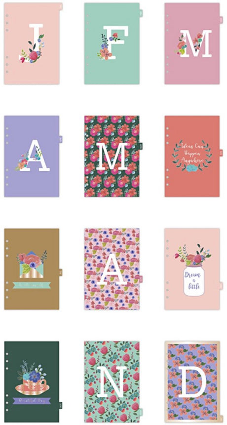Creativ company index divider bloemen bullet journal 15x21 cm