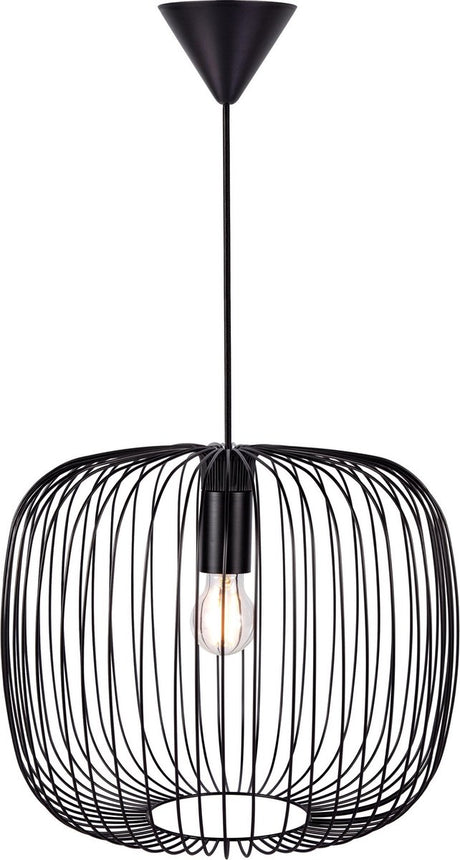 Nordlux beroni 40-hanglamp-e27-metaal-zwart