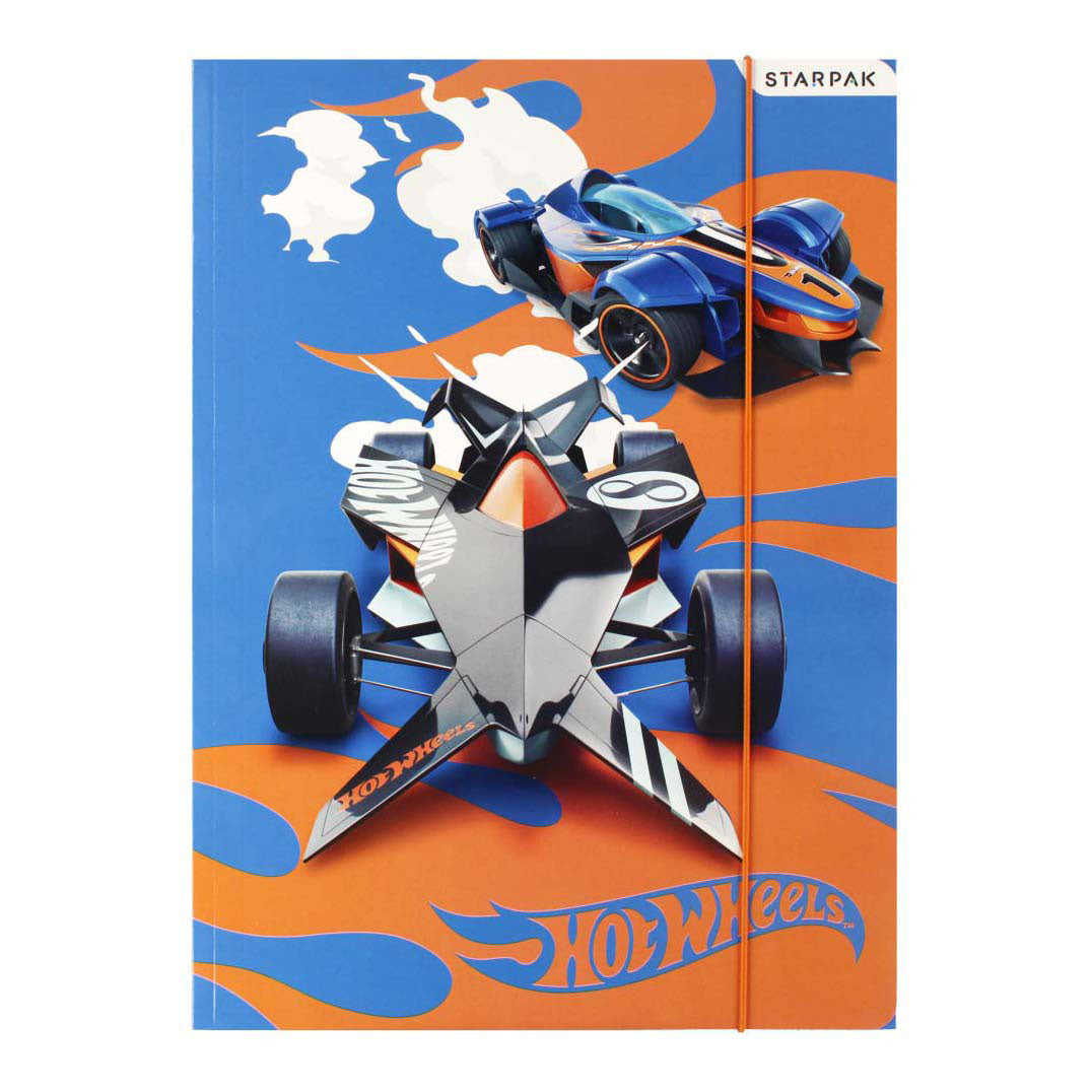 Map met elastiek a4 hot wheels