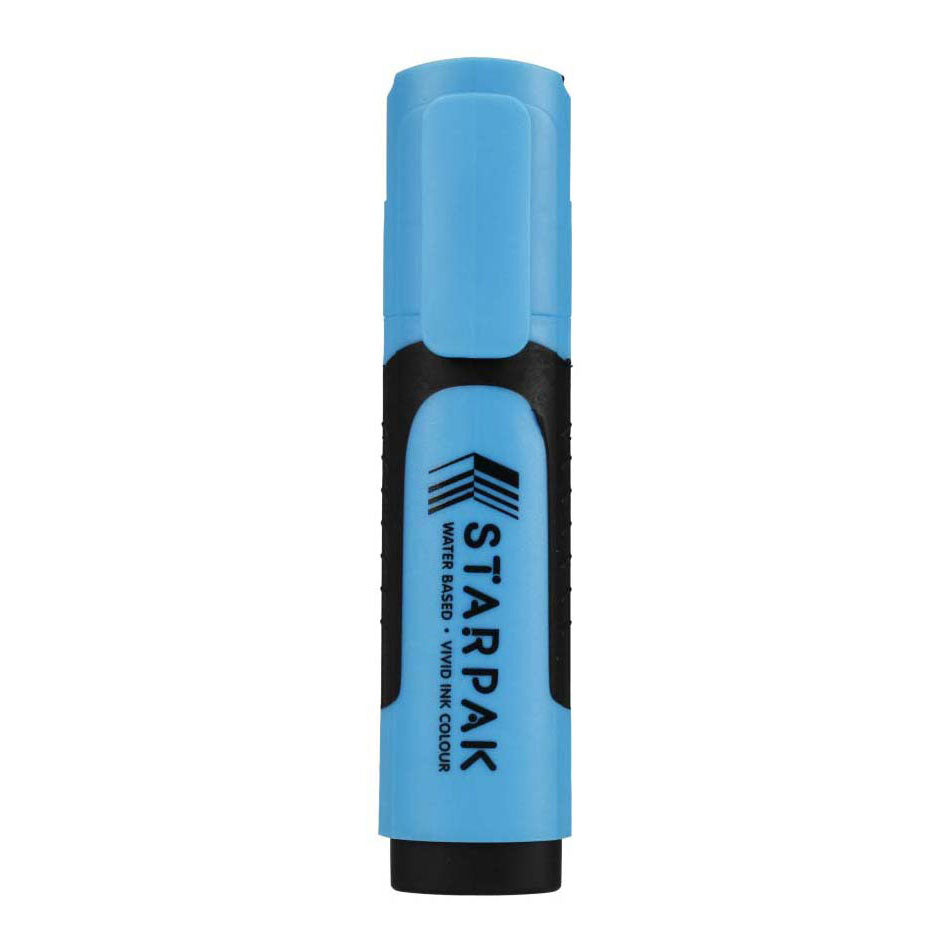 Blauwe markeerstift