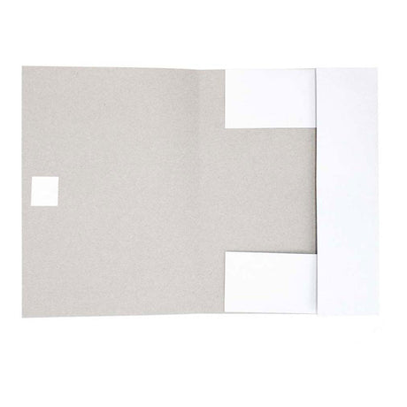 Witte map met band a4
