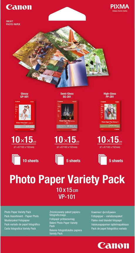 Canon variety pack vp101 - 100 x 150 mm - 15 vellen