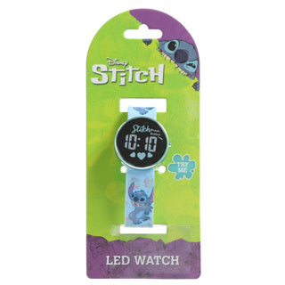 Accutime stitch horloge led rond, verwisselbare batterij | 3 stuks