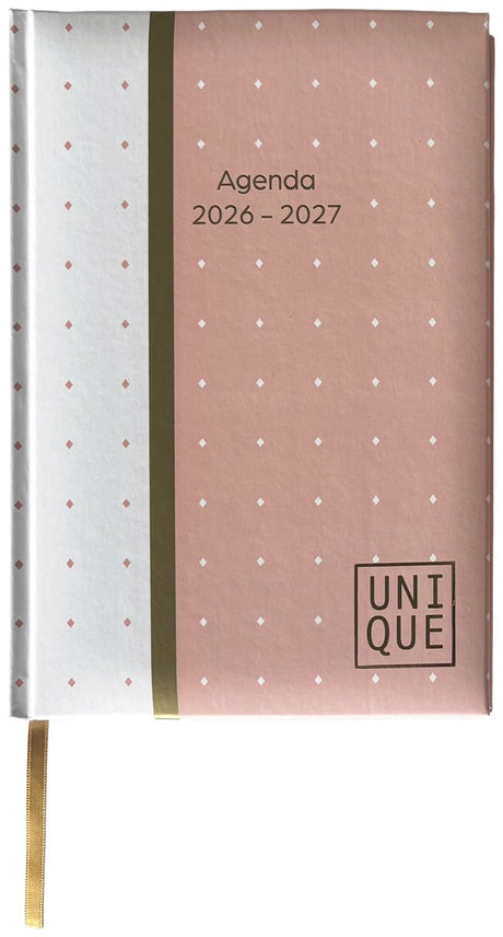 Ancor weekagenda 2026 2027 unique formaat a5 roze dots