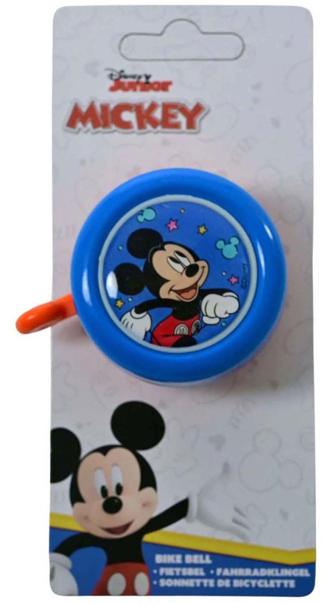 Volare disney mickey mouse fietsbel - jongens - blauw oranje