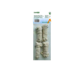 Campking umefa katoenen scheerlijn + aluminium gebogen spanner 3mm 4m