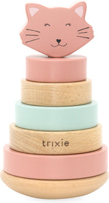 Trixie houten stapeltoren - mrs. cat - houten stacking toy - educatief speelgoed - voor jongens meisjes - kat