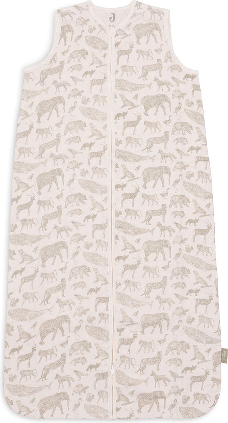 Jollein baby zomer slaapzak hydrofiel 90cm animals - olive green