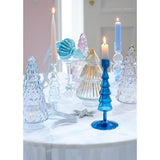 Decoris beeld kerstboom glas iriserend 23cm