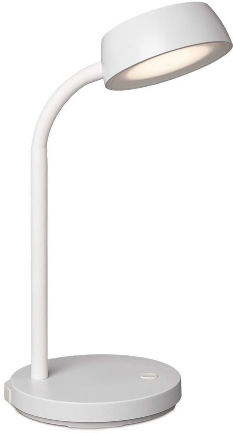 Maul bureaulamp abby led 3.000 k standvoet wit