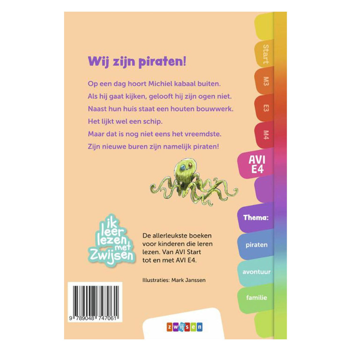 Wpg uitgevers zwijsen boek avi e4 wij zijn piraten!